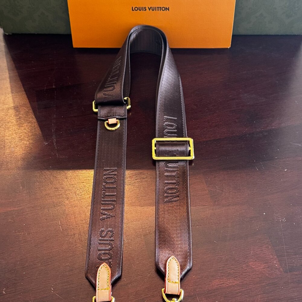 Louis Vuitton Jacquard Speedy Bandouliere 20 Shoulder Strap Brown